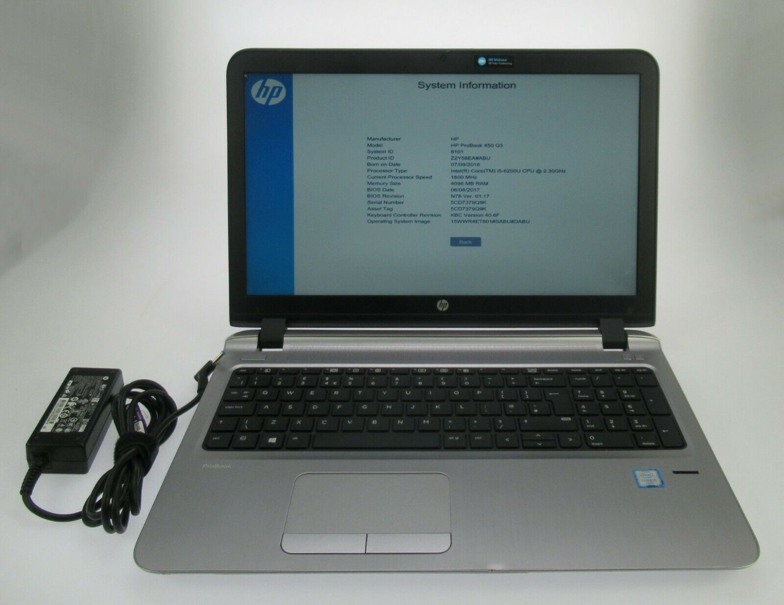 Laptop HP 450-G3(i5-6200u/Ram 4G/ SSD 128G)