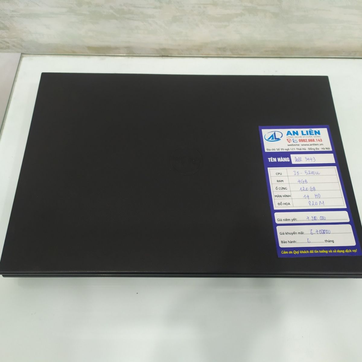 Laptop Dell Inspiron 3443 i5 5200U/4Gb/ SSD 128Gb/ Màn 14.0 Cảm Ứng
